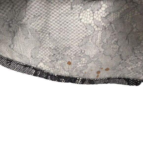 Lane Bryant Womens Top Size 26 Black Floral Long Sleeve Button Down Blouse - Picture 2 of 11